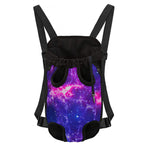 Dark Purple Universe Galaxy Space Print Pet Carrier Backpack