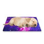 Dark Purple Universe Galaxy Space Print Pet Cooling Mat Cover