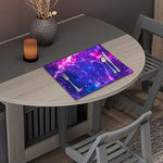 Dark Purple Universe Galaxy Space Print Placemat
