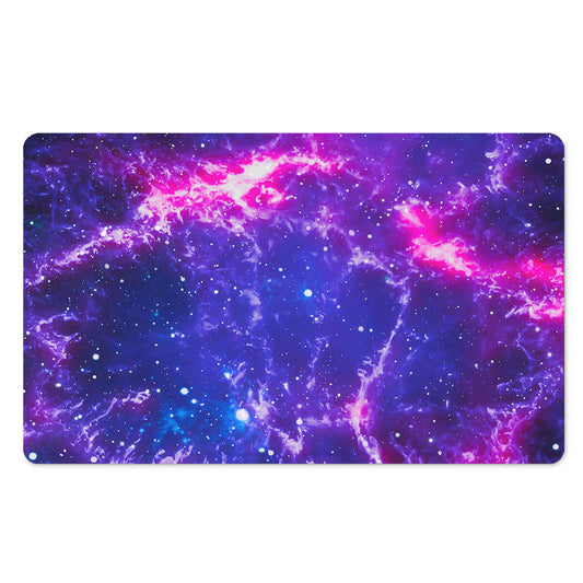 Dark Purple Universe Galaxy Space Print Polyester Doormat