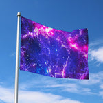 Dark Purple Universe Galaxy Space Print Polyester Flag