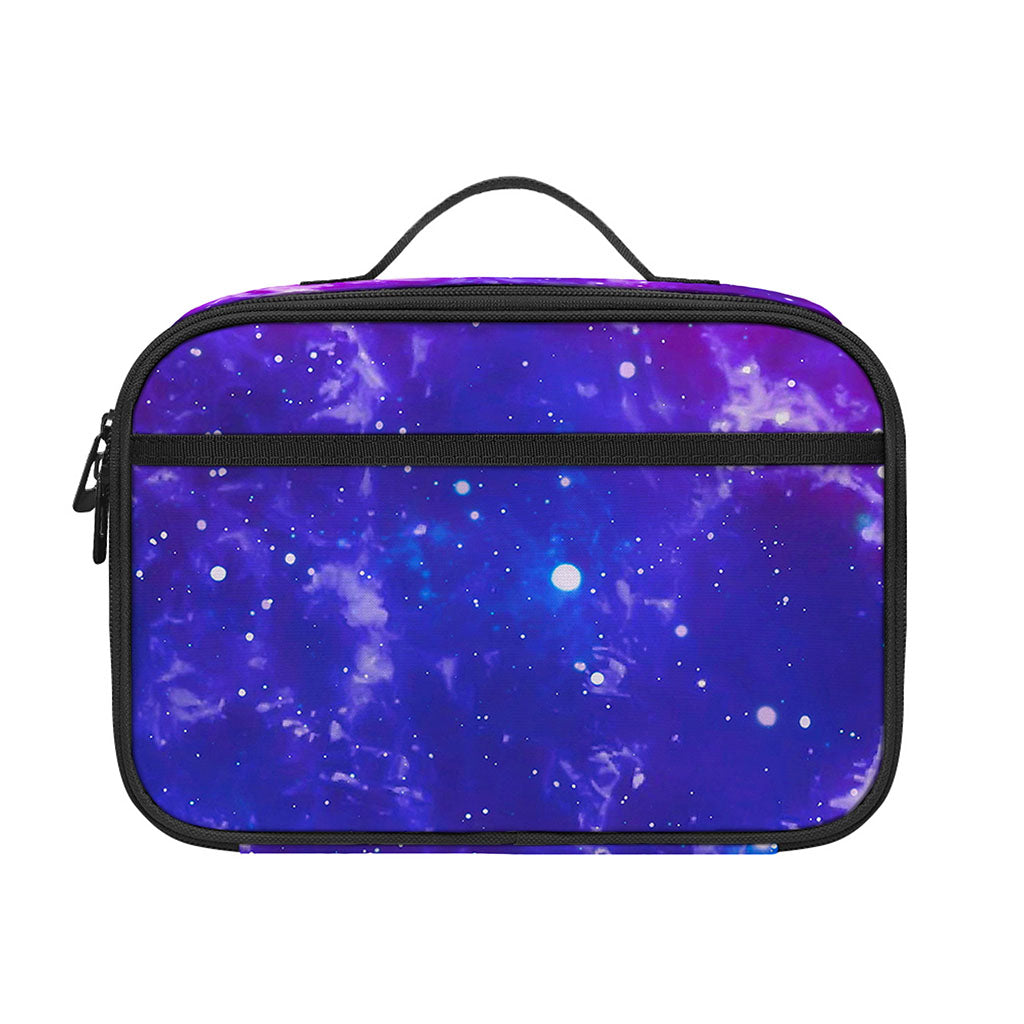 Dark Purple Universe Galaxy Space Print Portable Lunch Bag