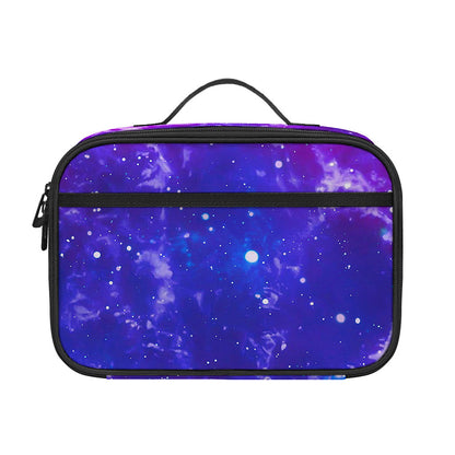 Dark Purple Universe Galaxy Space Print Portable Lunch Bag