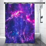 Dark Purple Universe Galaxy Space Print Premium Shower Curtain