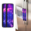 Dark Purple Universe Galaxy Space Print Refrigerator Handle Covers