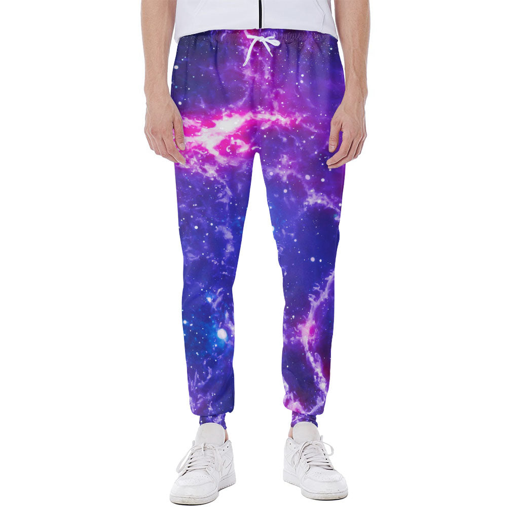 Dark Purple Universe Galaxy Space Print Scuba Joggers