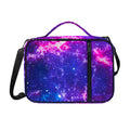Dark Purple Universe Galaxy Space Print Shoulder Strap Bible Bag