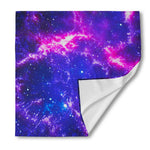 Dark Purple Universe Galaxy Space Print Silk Bandana