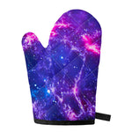 Dark Purple Universe Galaxy Space Print Single Oven Mitt