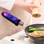 Dark Purple Universe Galaxy Space Print Skillet Handle Cover
