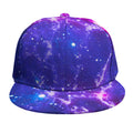 Dark Purple Universe Galaxy Space Print Snapback Cap