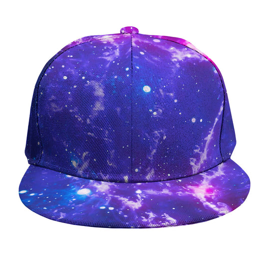 Dark Purple Universe Galaxy Space Print Snapback Cap