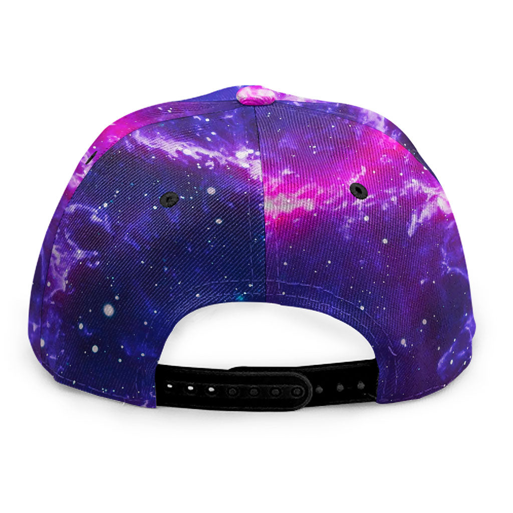 Dark Purple Universe Galaxy Space Print Snapback Cap