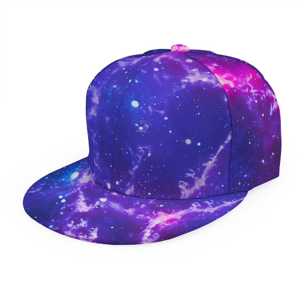Dark Purple Universe Galaxy Space Print Snapback Cap