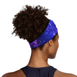 Dark Purple Universe Galaxy Space Print Sports Headband