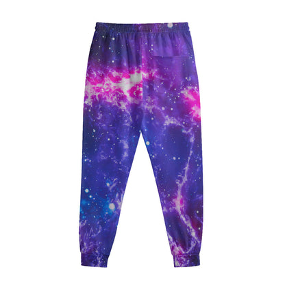 Dark Purple Universe Galaxy Space Print Sweatpants