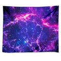Dark Purple Universe Galaxy Space Print Tapestry