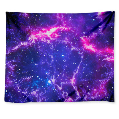 Dark Purple Universe Galaxy Space Print Tapestry