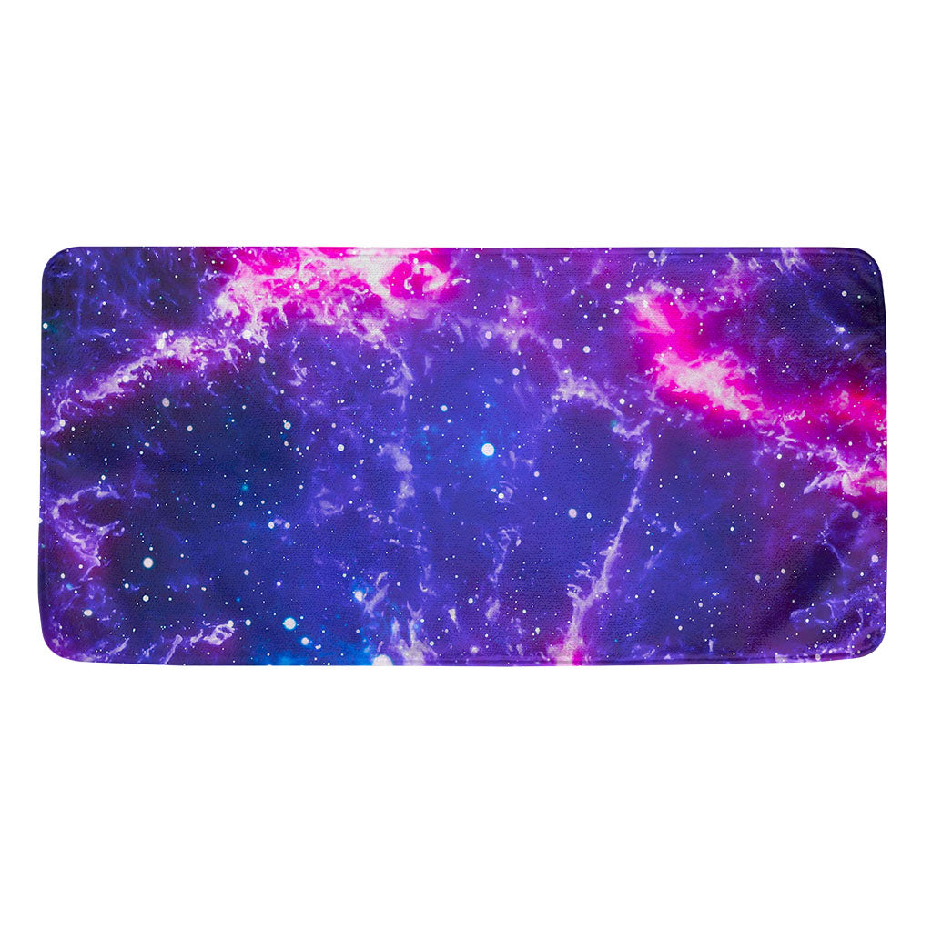 Dark Purple Universe Galaxy Space Print Towel