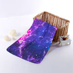 Dark Purple Universe Galaxy Space Print Towel