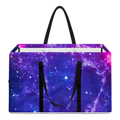 Dark Purple Universe Galaxy Space Print Utility Tote Bag