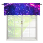 Dark Purple Universe Galaxy Space Print Window Valance