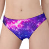 Dark Purple Universe Galaxy Space Print Women's Panties