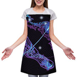 Dark Sagittarius Zodiac Sign Print Adjustable Apron