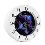 Dark Sagittarius Zodiac Sign Print Alarm Clock