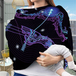 Dark Sagittarius Zodiac Sign Print Baby Seat Cover