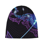 Dark Sagittarius Zodiac Sign Print Beanie