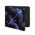 Dark Sagittarius Zodiac Sign Print Bifold Wallet