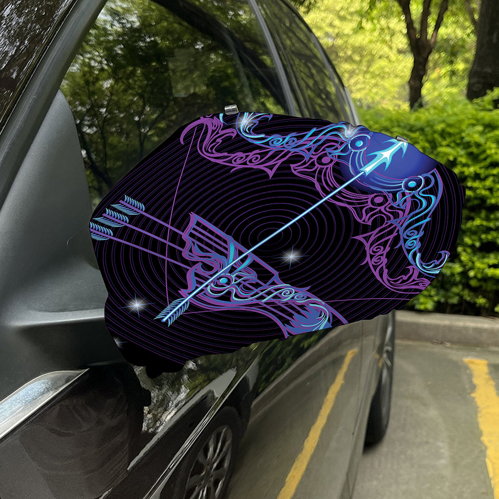 Dark Sagittarius Zodiac Sign Print Car Side Mirror Covers