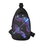 Dark Sagittarius Zodiac Sign Print Chest Bag