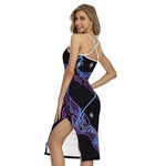 Dark Sagittarius Zodiac Sign Print Cross Back Cami Dress