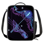 Dark Sagittarius Zodiac Sign Print Crossbody Lunch Bag