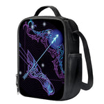 Dark Sagittarius Zodiac Sign Print Crossbody Lunch Bag