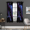 Dark Sagittarius Zodiac Sign Print Grommet Curtain Panels
