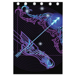Dark Sagittarius Zodiac Sign Print Curtain