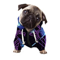 Dark Sagittarius Zodiac Sign Print Dog Zip Up Hoodie