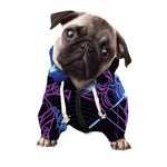 Dark Sagittarius Zodiac Sign Print Dog Zip Up Hoodie