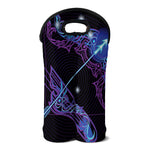 Dark Sagittarius Zodiac Sign Print Double Neoprene Wine Tote