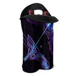 Dark Sagittarius Zodiac Sign Print Double Neoprene Wine Tote