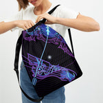 Dark Sagittarius Zodiac Sign Print Drawstring Backpack