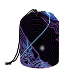 Dark Sagittarius Zodiac Sign Print Drawstring Makeup Bag