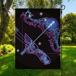 Dark Sagittarius Zodiac Sign Print Garden Flag