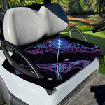 Dark Sagittarius Zodiac Sign Print Golf Cart Seat Cover