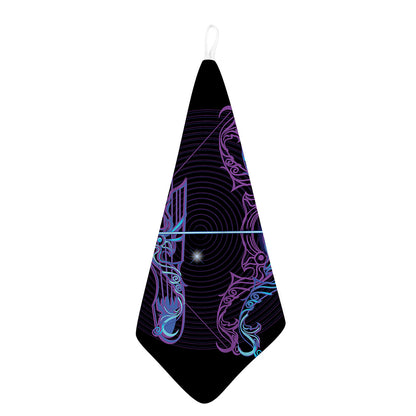 Dark Sagittarius Zodiac Sign Print Hand Towel