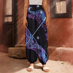 Dark Sagittarius Zodiac Sign Print Harem Pants