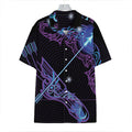 Dark Sagittarius Zodiac Sign Print Hawaiian Shirt